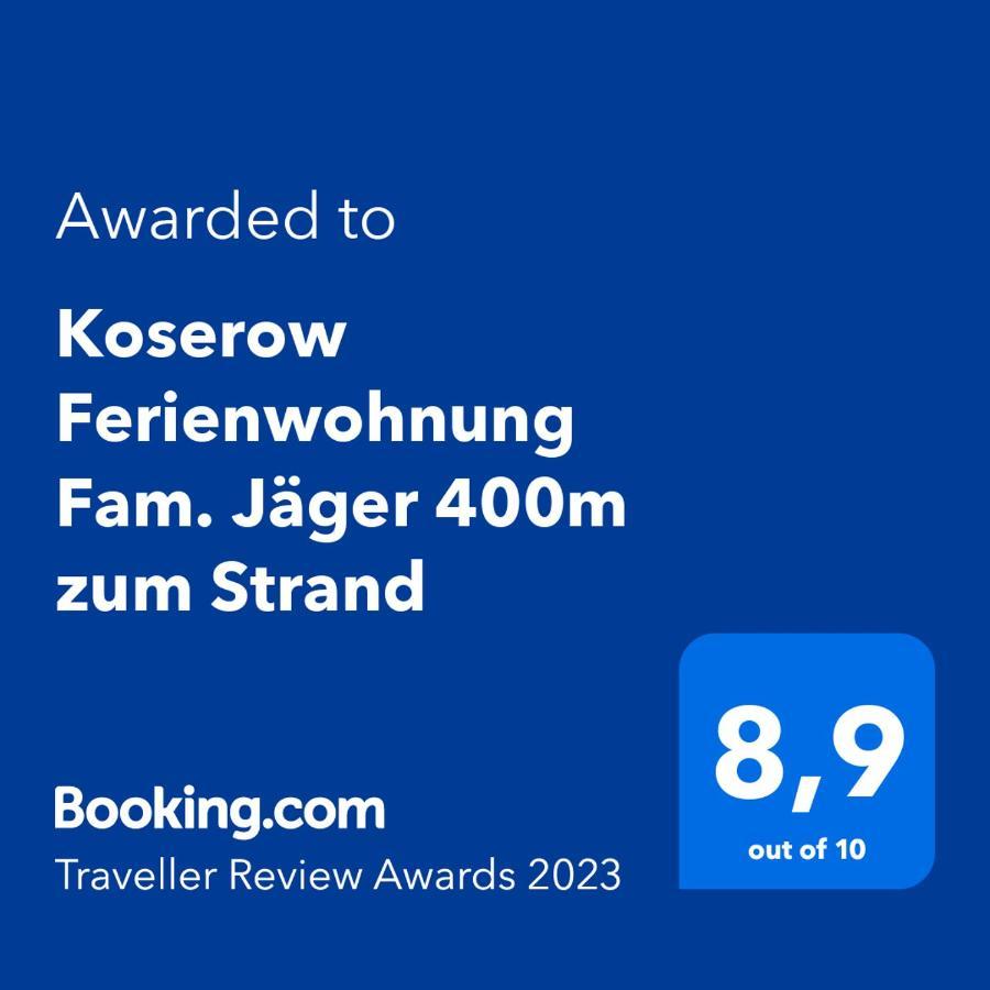 Koserow Ferienwohnung Fam. Jager 400M Zum Strand Kültér fotó